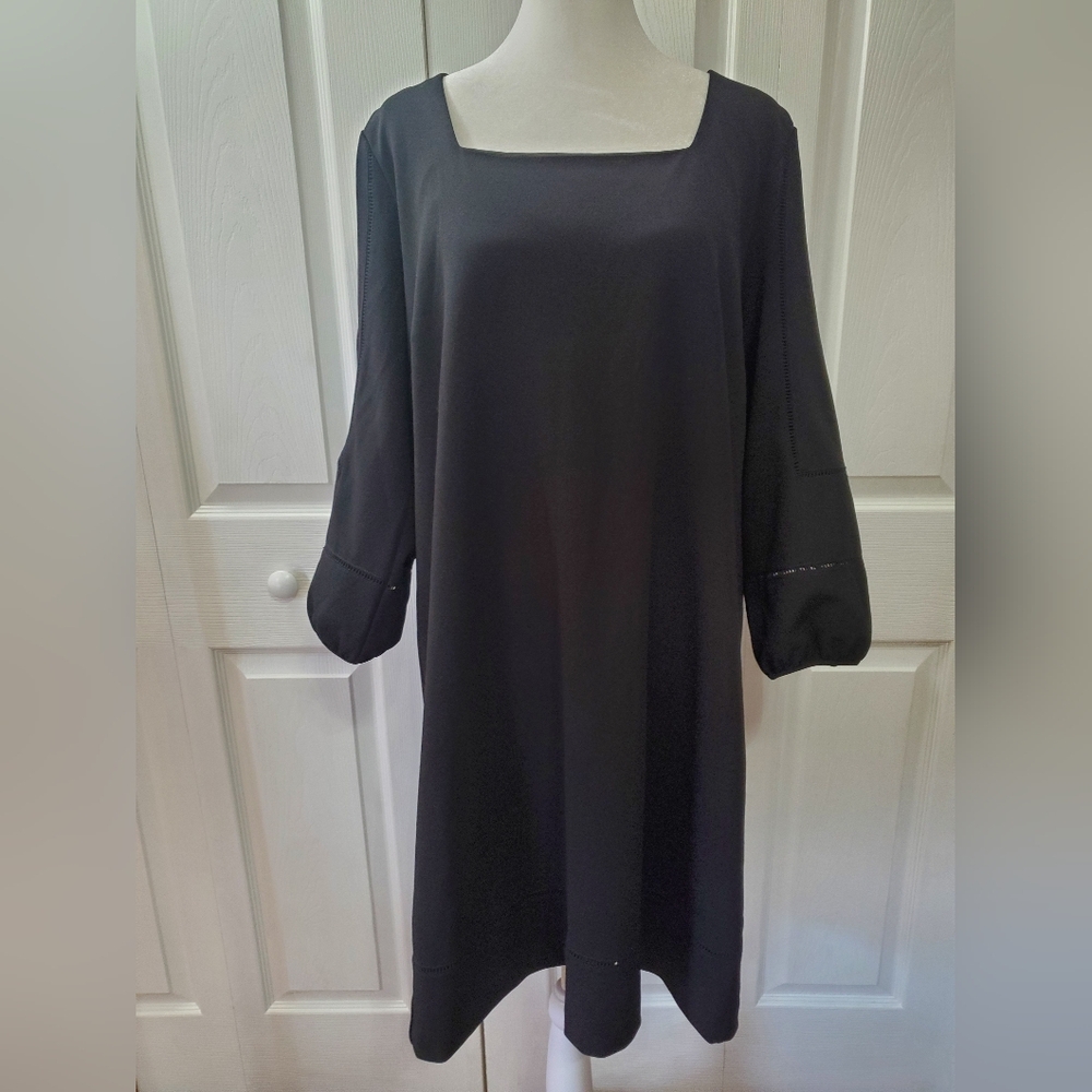 Ann Taylor,  Long sleeve, Mid length  Black dress Size large